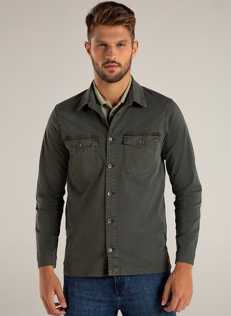 Jaqueta Urban Color Masculina Verde Moscato